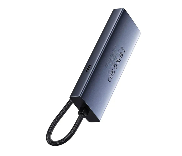 Baseus UltraJoy Series Lite 4-Port (USB-C - 3x USB 3.0,RJ45,USB-C, - 1310893 - zdjęcie 2